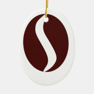 Funky Coffee Bean Keramik Ornament