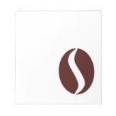 Funky Coffee Bean Notizblock (Vorderseite)