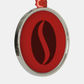 Funky Coffee Bean Ornament Aus Metall (Rechts)