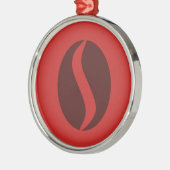 Funky Coffee Bean Ornament Aus Metall (Links)