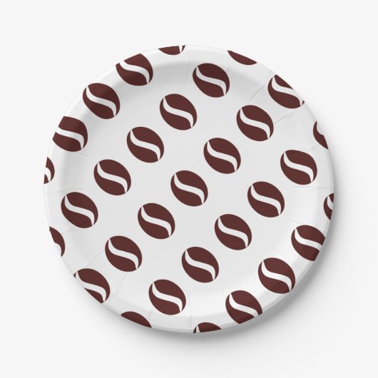 Funky Coffee Bean Pappteller (Vorderseite)