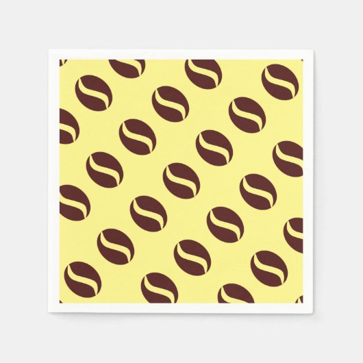 Funky Coffee Bean Serviette (Vorderseite)