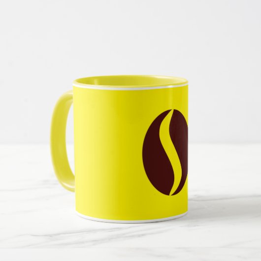 Funky Coffee Bean Tasse (Vorderseite Links)