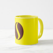 Funky Coffee Bean Tasse (VorderseiteRechts)