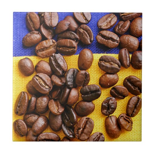 Funky Coffee Lover Boans Textur Fliese (Vorderseite)