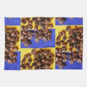 Funky Coffee Lover Boans Textur Geschirrtuch (Horizontal)