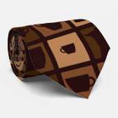 Funky coffee mosaic krawatte (Gerollt)