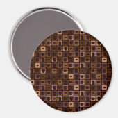 Funky coffee mosaic magnet (Vorderseite/Rückseite)