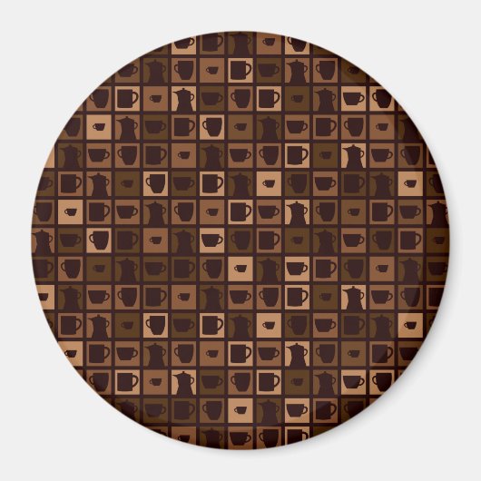 Funky coffee mosaic magnet (Vorne)