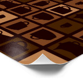 Funky coffee mosaic poster (Ecke)