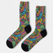 Funky Color Abstrakt Socken (Linkes Detail)