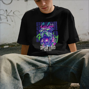 Funky Color Bulldog – Sprich laut für die Wahrheit T-Shirt