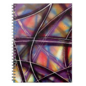 Funky Color Lines Notizblock (Vorderseite)