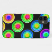 Funky Colorful 3D Circles Case-Mate iPhone Hülle (Rückseite (Horizontal))