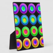 Funky Colorful 3D Circles Fotoplatte (Seite)