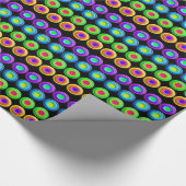 Funky Colorful 3D Circles Geschenkpapier (Ecke)