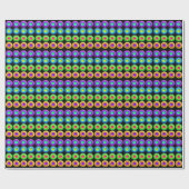 Funky Colorful 3D Circles Geschenkpapier (Flach)