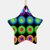 Funky Colorful 3D Circles Keramikornament (Rechts)