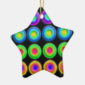 Funky Colorful 3D Circles Keramikornament (Links)