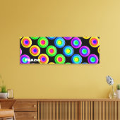 Funky Colorful 3D Circles Leinwanddruck (Insitu (Wohnzimmer))