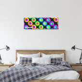 Funky Colorful 3D Circles Leinwanddruck (Insitu (Schlafzimmer))