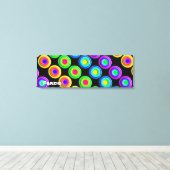 Funky Colorful 3D Circles Leinwanddruck (Insitu (Holzboden))