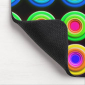 Funky Colorful 3D Circles Mousepad (Ecke)