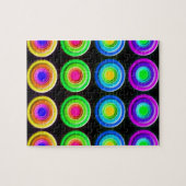 Funky Colorful 3D Circles Puzzle (Horizontal)