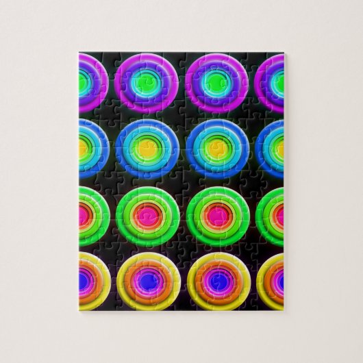 Funky Colorful 3D Circles Puzzle (Vertikal)