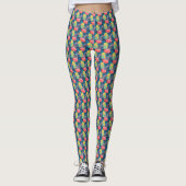 Funky Colorful Abstrakt Leggings (Vorderseite)