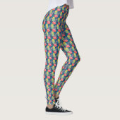 Funky Colorful Abstrakt Leggings (Rechts)