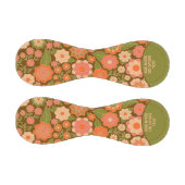 Funky Colorful Earthy Floral Pattern - Monogram Baseball (Paneele)