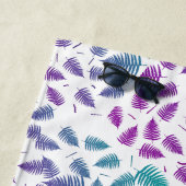 Funky Colorful Fern Pattern Beach Handtuch (Beispiel)