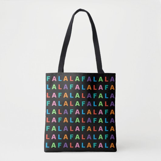 Funky Colorful Fun FA LA LA Feiertagssaison Tasche (Vorderseite)