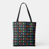 Funky Colorful Fun FA LA LA Feiertagssaison Tasche (Rückseite)