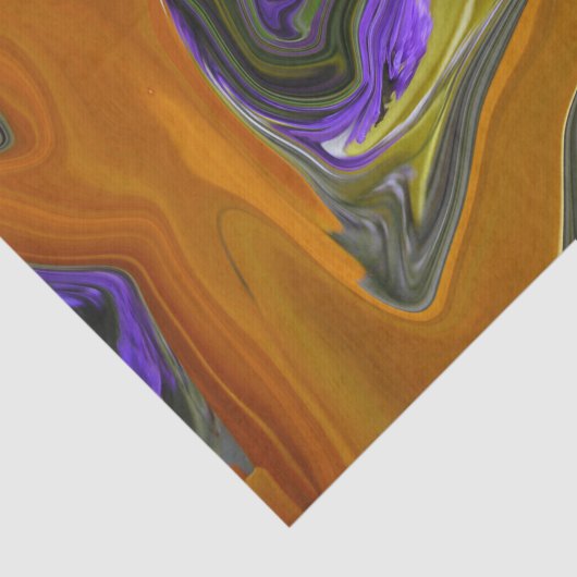 Funky Colorful Liquide Wave Seidenpapier (Ausschnitt)