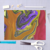 Funky Colorful Liquide Wave Seidenpapier (Handwerk)