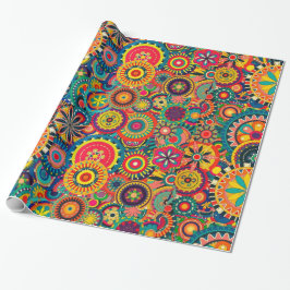 Funky Colorful Pattern Geschenkpapier