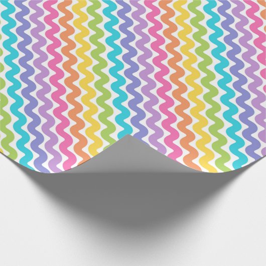 Funky Colorful Pattern Geschenkpapier (Ecke)