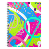 Funky Colorful Pop Art Notizblock (Vorderseite)