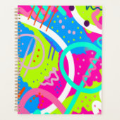 Funky Colorful Pop Art Planer (Vorderseite)