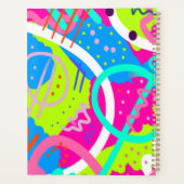 Funky Colorful Pop Art Planer (Rückseite)