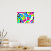 Funky Colorful Pop Art Poster (Küche)