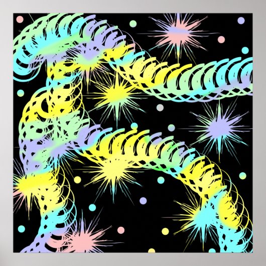 Funky Colorful Poster (Vorne)