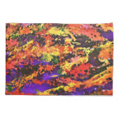 Funky Colorful Rainbow Abstrakt Splash Paint Art Kissenbezug (Rückseite)