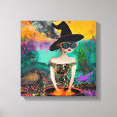 Funky Cool Boho Hexenkunst Leinwanddruck (Vorderseite)