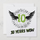 Funky cool employee anniversary recognition card einladung (Vorderseite)