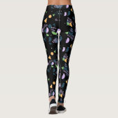 Funky Cool Geometric Abstrakt 50er Art Pattern Leggings (Rückseite)
