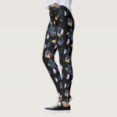 Funky Cool Geometric Abstrakt 50er Art Pattern Leggings (Links)