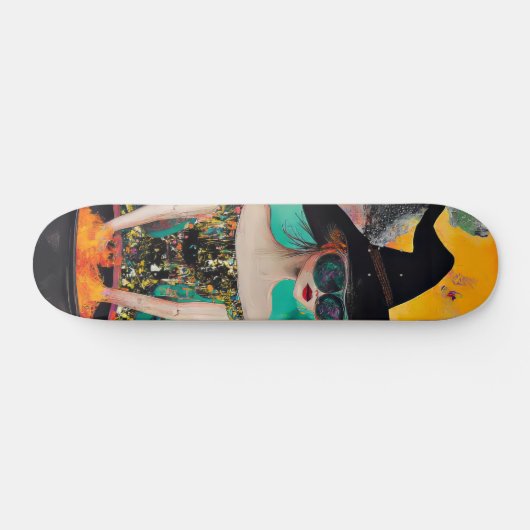 Funky Cool Hexenmeisterschaft Skateboard (Horizontal)